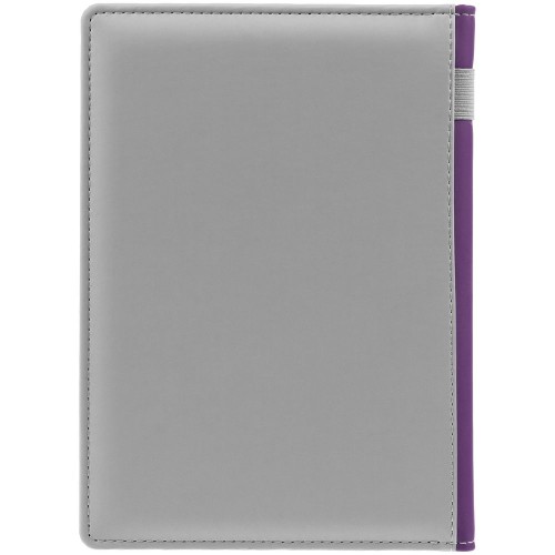 Ежедневник Spain Shall на заказ, недатированный, серый с фиолетовым