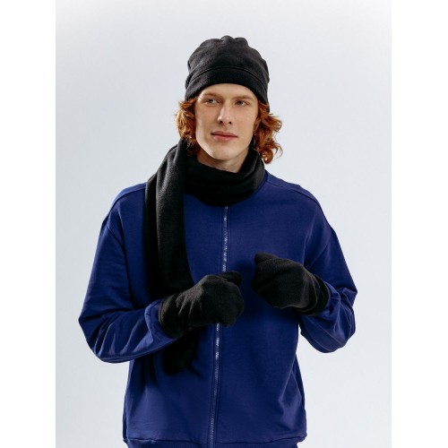 Шарф Fleecy, черный