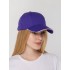 Бейсболка Canopy, фиолетовая с белым кантом