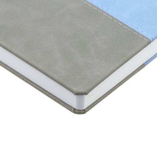 Ежедневник Horizon, недатированный, серый с голубым