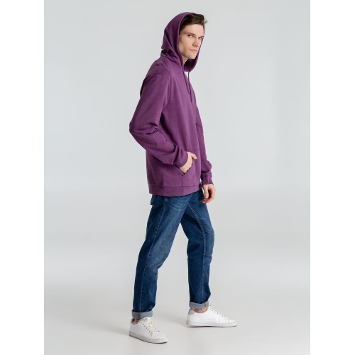 Толстовка с капюшоном унисекс Hoodie, фиолетовый меланж