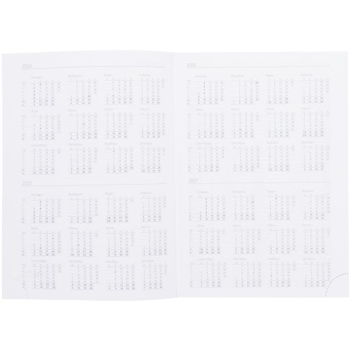 Ежедневник Vivian Metal, недатированный, голубой