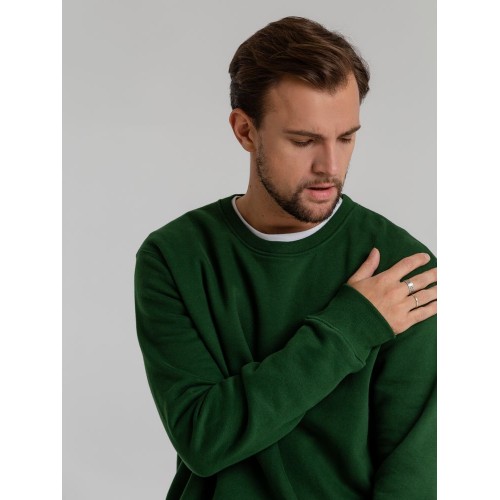 Свитшот унисекс King, темно-зеленый