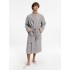 Халат вафельный Kimono, светло-серый