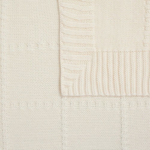 Плед Quadrisma, белый (молочный)