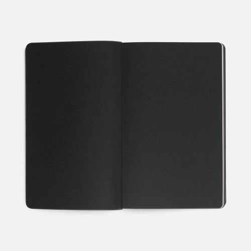 Ежедневник Trait, недатированный, черный с голубым