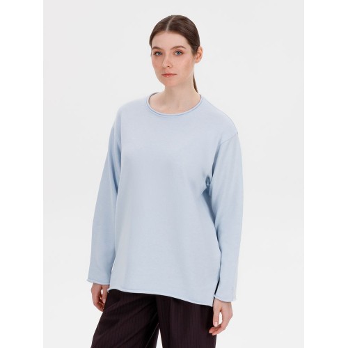 Лонгслив унисекс Siluetti Fuori, светло-голубой