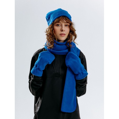 Шарф Fleecy, ярко-синий