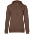 Толстовка с капюшоном женская BNC Inspire (Organic), коричневая (мокко)