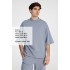 Футболка оверсайз унисекс T9, серая