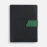 Ежедневник Boom, недатированный, черный с зеленым