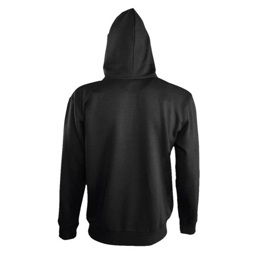 Толстовка мужская на молнии Soul Men 290 с контрастным капюшоном, черная