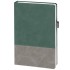 Ежедневник Horizon, недатированный, серый с зеленым