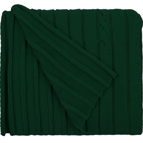 Плед Tressa, темно-зеленый