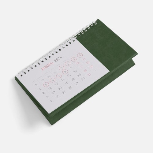 Календарь настольный Brand, зеленый