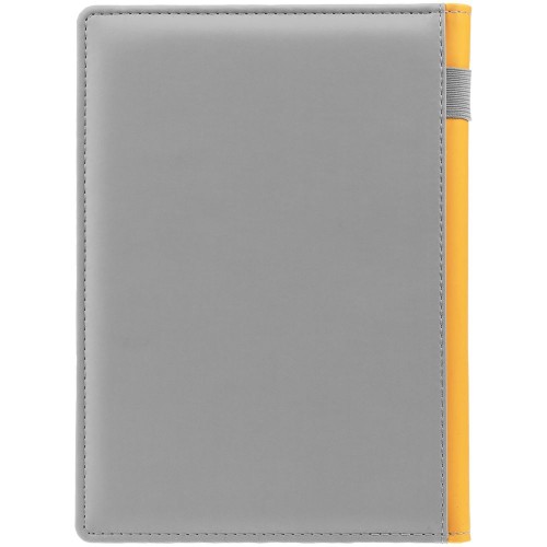 Ежедневник Spain Shall на заказ, недатированный, серый с желтым