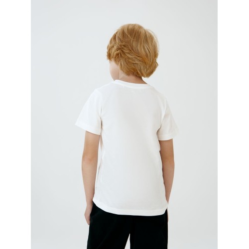 Футболка детская T-Bolka Kids, белая (теплый оттенок)