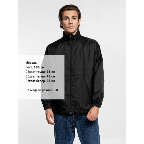 Ветровка из нейлона Surf 210, черная