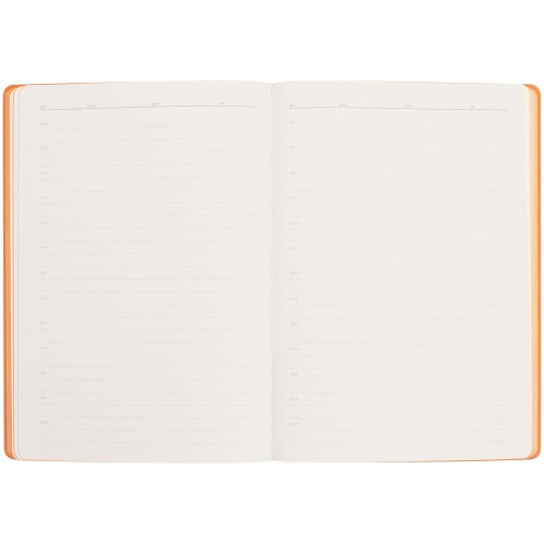 Ежедневник Flexpen Black, недатированный, черный со светло-оранжевым