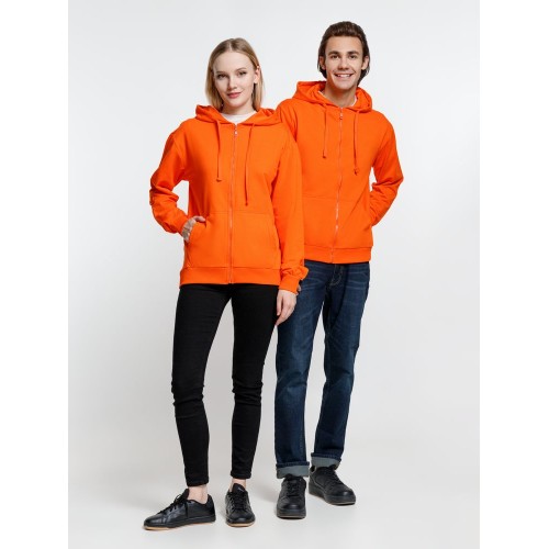 Толстовка на молнии с капюшоном Siverga 2.0, оранжевая