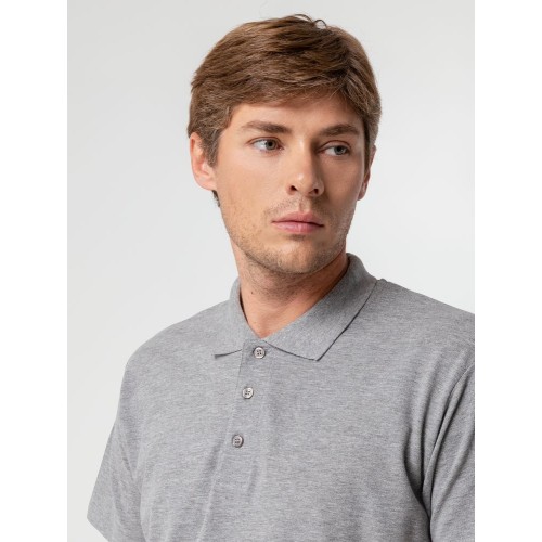 Рубашка поло мужская Summer 170, серый меланж