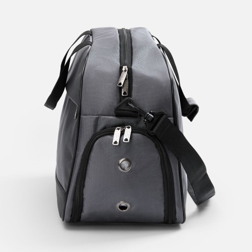 Спортивная сумка Atlantes, светло-серая с черным