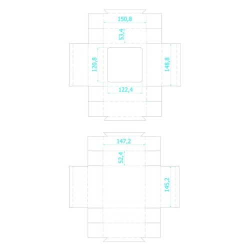 Коробка с окном Vindu, средняя
