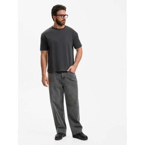 Футболка унисекс Durington, темно-серая (графит)