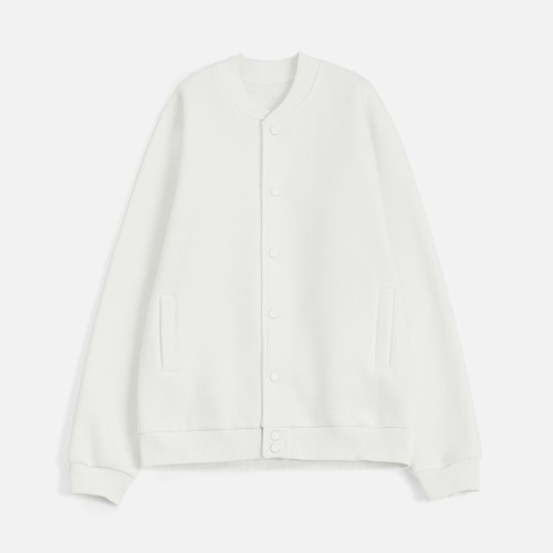 Бомбер унисекс AtmosWear, молочно-белый