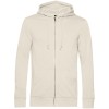 Толстовка на молнии с капюшоном унисекс BNC Inspire (Organic), молочно-белая Толстовка на молнии с капюшоном унисекс BNC Inspire (Organic), молочно-белая