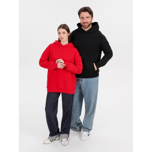 Худи оверсайз унисекс Outshine, красное