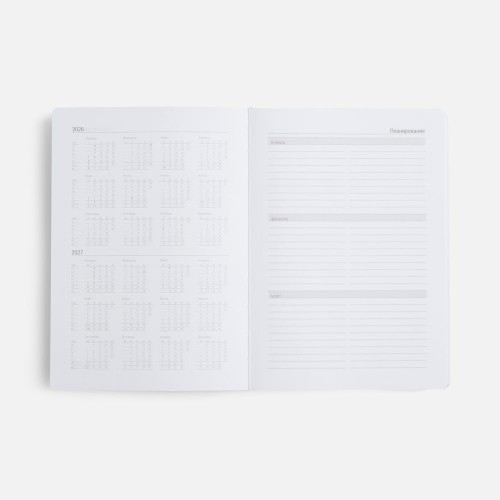 Ежедневник Basis, датированный, темно-серый