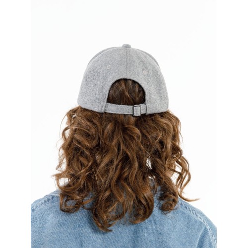 Бейсболка Woolridge, серый меланж