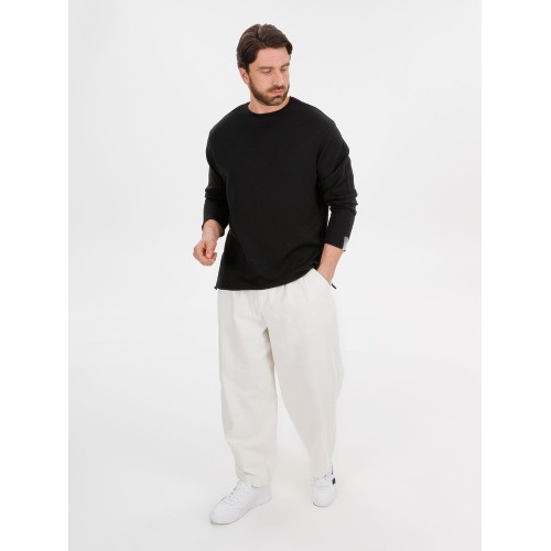 Лонгслив унисекс Siluetti Fuori, черный