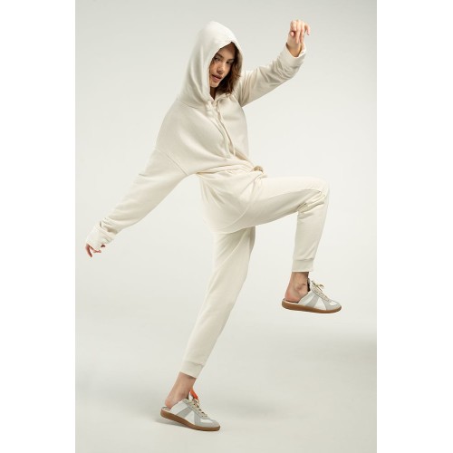 Худи унисекс H2, молочно-белое