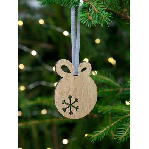 Деревянная подвеска Christmate, шар