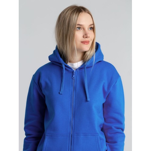 Толстовка на молнии с капюшоном Siverga Heavy 2.0, ярко-синяя