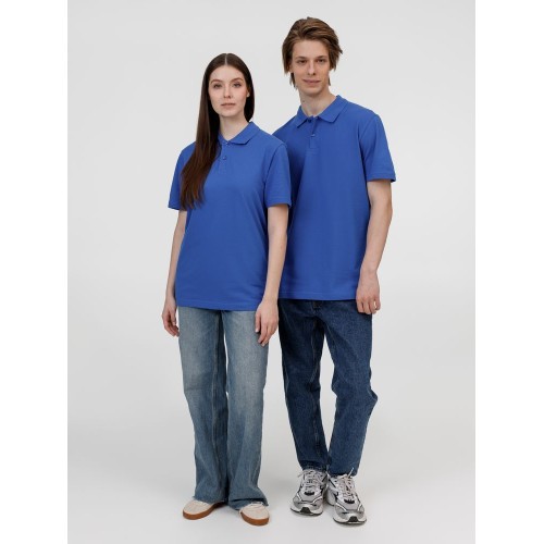 Рубашка поло унисекс Pulse, ярко-синяя (royal)
