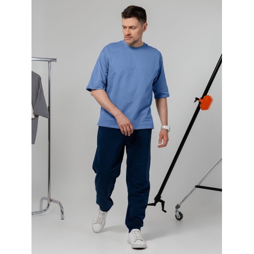 Футболка оверсайз унисекс Kosmos 2.0, синяя