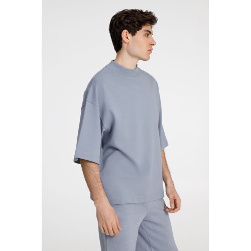 Футболка оверсайз унисекс T9, серая