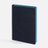 Ежедневник Doppio, недатированный, синий с голубым