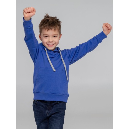 Толстовка с капюшоном детская Kirenga Kids, ярко-синяя