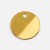 Шильдик металлический Alfa Sirkel, золотистый глянцевый Шильдик металлический Alfa Sirkel, золотистый глянцевый