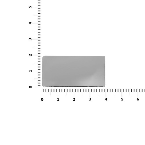 Значок Magnet Matto, серебристый глянцевый