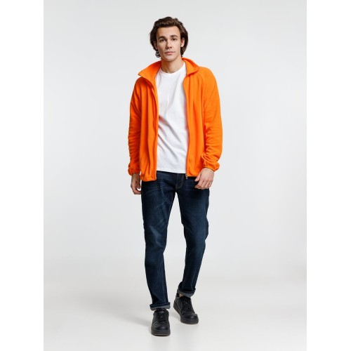 Куртка флисовая унисекс Fliska, оранжевая