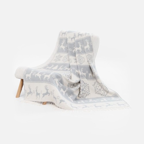 Плед «Скандинавия», серый