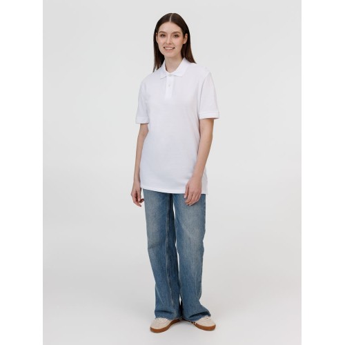 Рубашка поло унисекс Pacific, белая