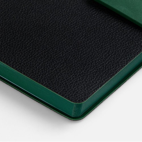 Ежедневник Boom, недатированный, черный с зеленым