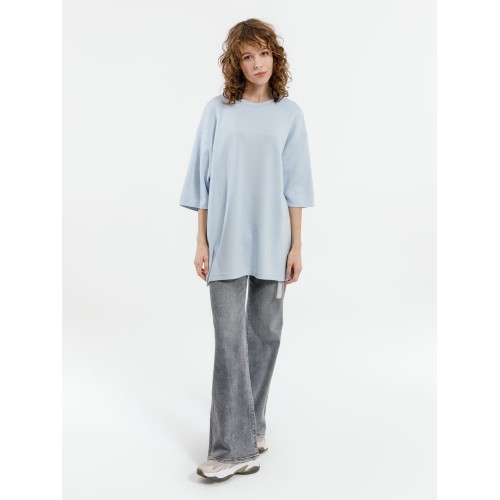 Джемпер с коротким рукавом Siluetti Volumica, светло-голубой