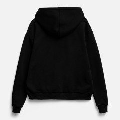 Толстовка унисекс оверсайз на молнии Zippy Terry, черная